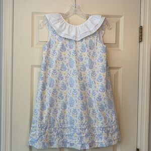 Shrimp and Grits Girls Ruffled Floral Sundress Spring Summer size 10